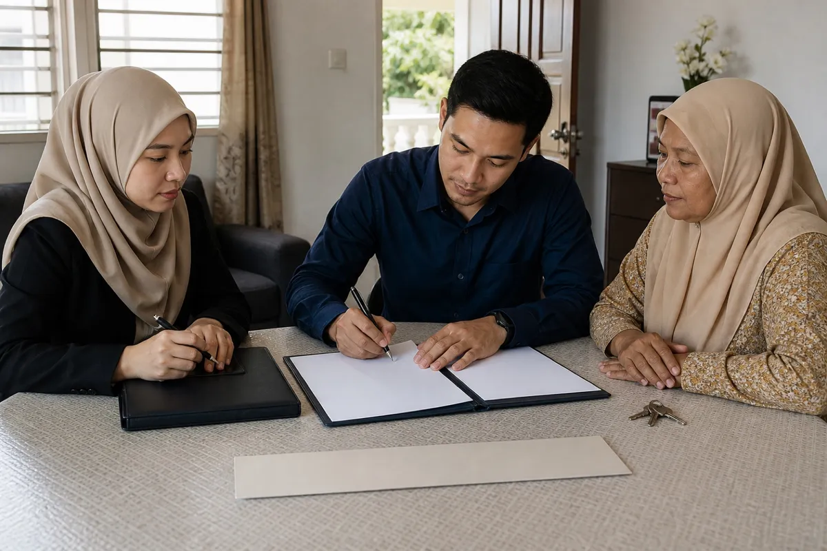 Pembeli menandatangani Letter of Offer sementara kunci masih dipegang penjual