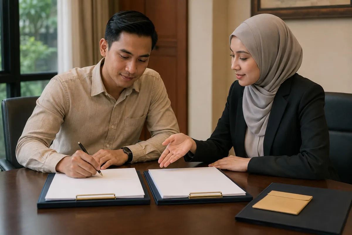 Pembeli menandatangani SPA dan perjanjian pinjaman bersama peguam