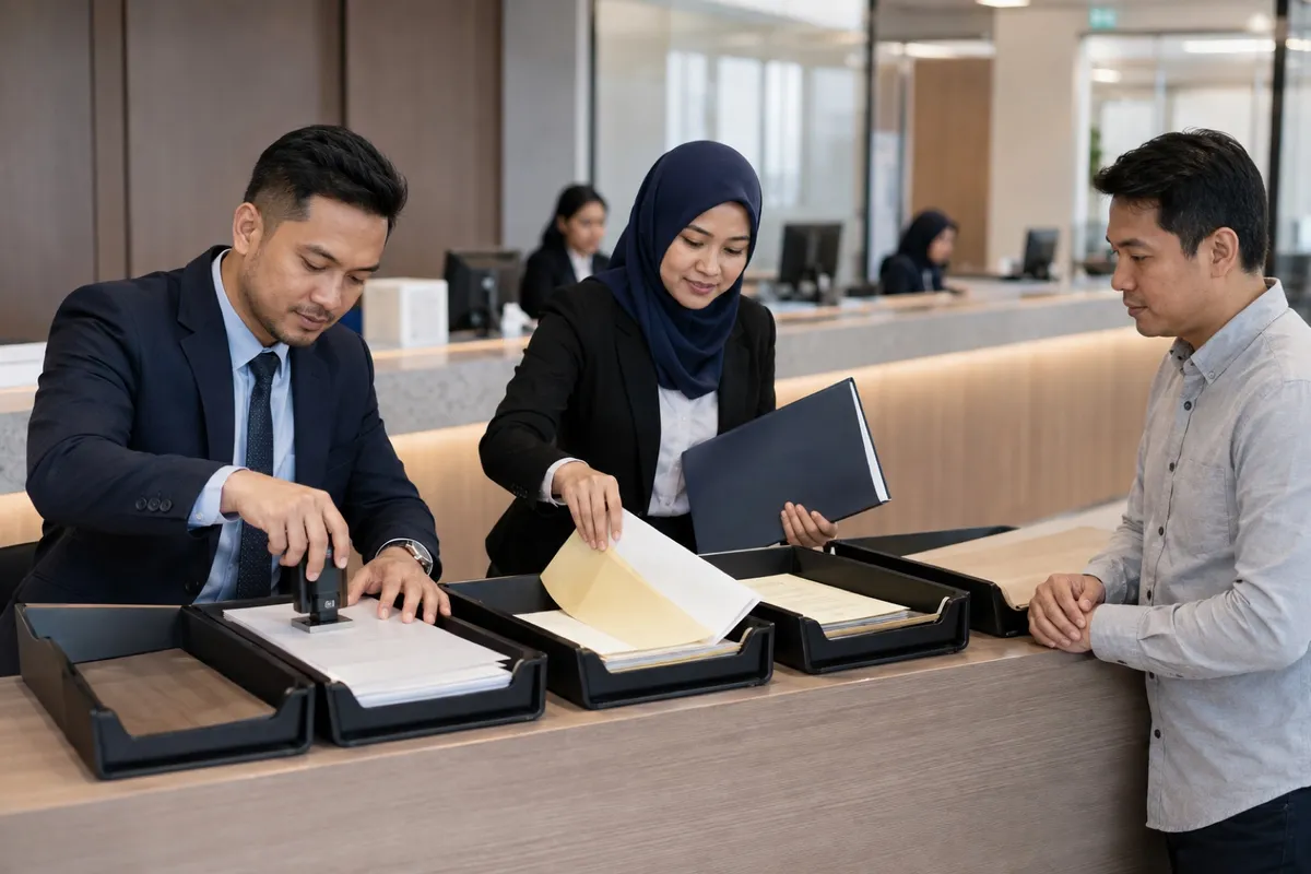 Peguam menyelaras stamping, pindah milik, pelepasan gadaian dan bayaran bank