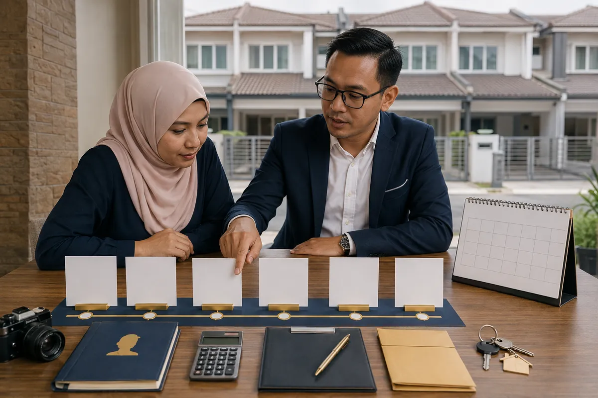 Pemilik dan ejen menyemak enam peringkat utama dalam tempoh proses jual rumah